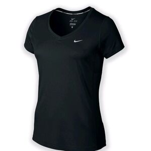 Ladies Nike Pro Dri-Fit Black Competition Base Layer Short Sleeve Shirt Small